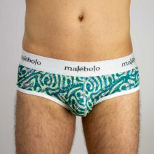 brief amoeba verde vista frontal