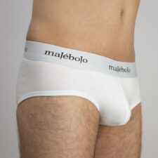 brief algodón blanco de la marca malébolo underwear