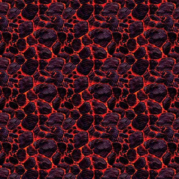 print lava rojo vulcano